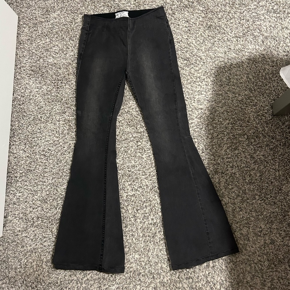 Free People Black Flare Jeans